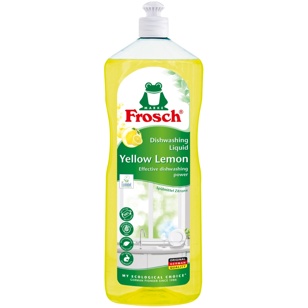 Засіб для ручного миття посуду Frosch Лимон 1 л (4009175965929)