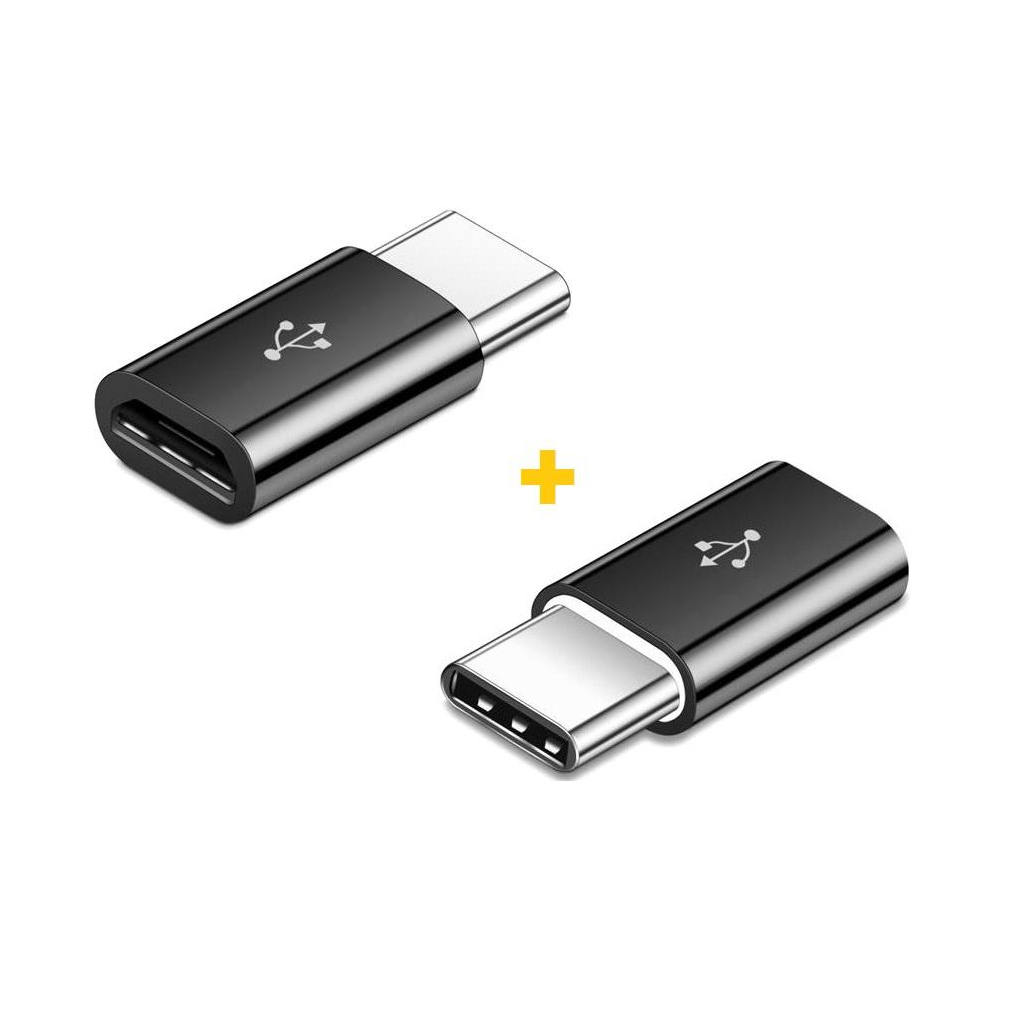 Перехідник Micro 5P F to USB-C M 2PCS black XoKo (XK-AC014-BK2) Перехідник Micro 5P F to USB-C M 2PCS black XoKo (XK-AC014-BK2)