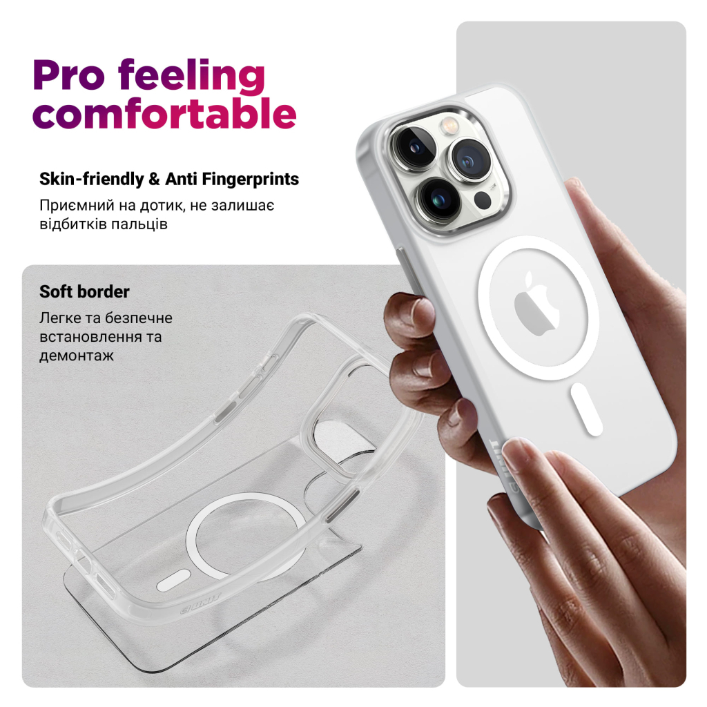 Чохол до мобільного телефона Armorstandart Unit MagCase Apple iPhone 17 Matte Clear (ARM86283) Чохол до мобільного телефона Armorstandart Unit MagCase Apple iPhone 17 Matte Clear (ARM86283)