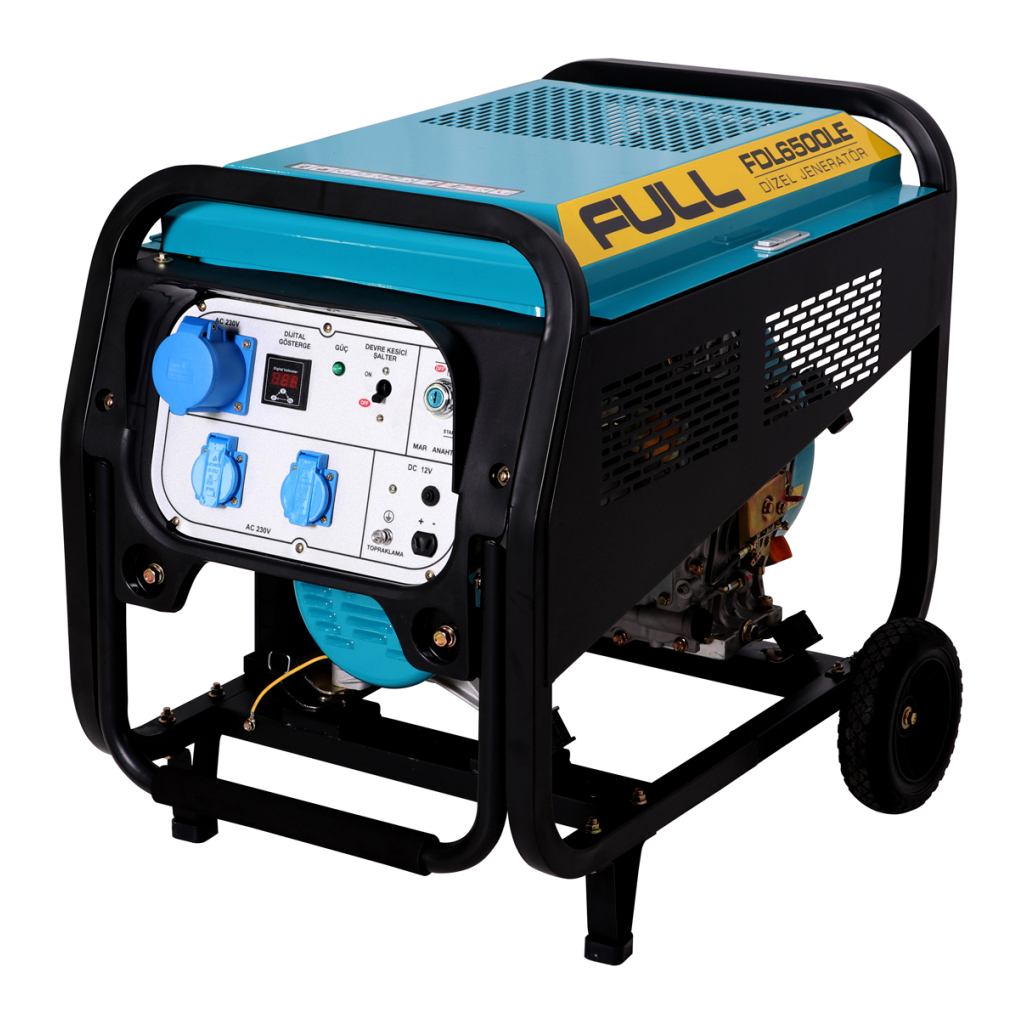 Генератор FULL дизельний FDL6500LE, 230V, 50Hz, 6.2kVA/5kW, 12,5 л, 1,6 л/год, ручний/стартер (FDL6500LE) Генератор FULL дизельний FDL6500LE, 230V, 50Hz, 6.2kVA/5kW, 12,5 л, 1,6 л/год, ручний/стартер (FDL6500LE)