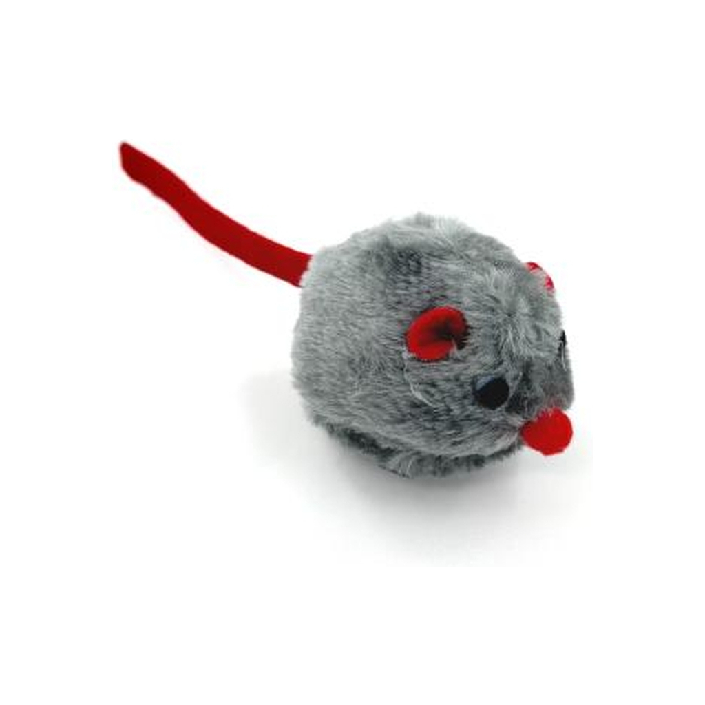 Іграшка для котів Hippie Pet Мишка сіра з червоним хвостиком 6 см (HIPCT14419) Іграшка для котів Hippie Pet Мишка сіра з червоним хвостиком 6 см (HIPCT14419)