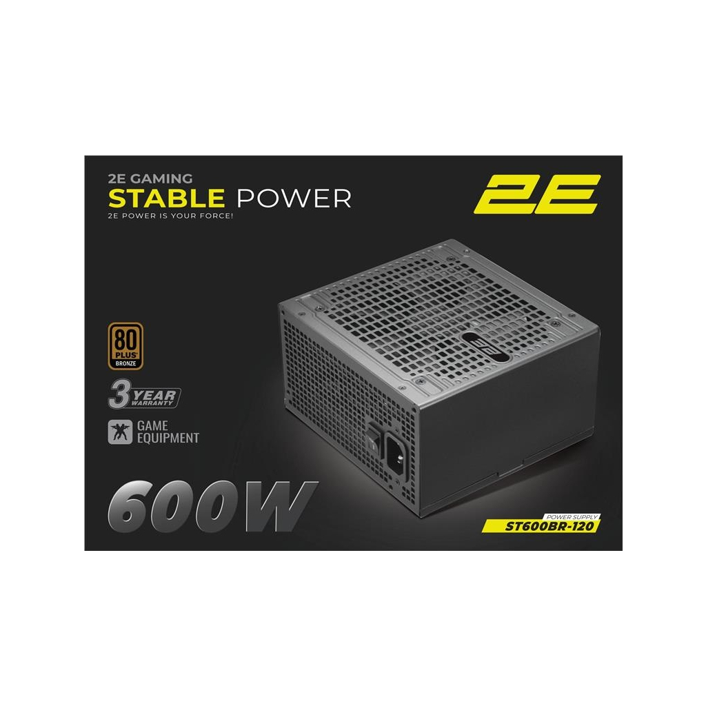 Блок живлення 2E 600W Stable Power ATX3.1 (2E-ST600BR-120) Блок живлення 2E 600W Stable Power ATX3.1 (2E-ST600BR-120)