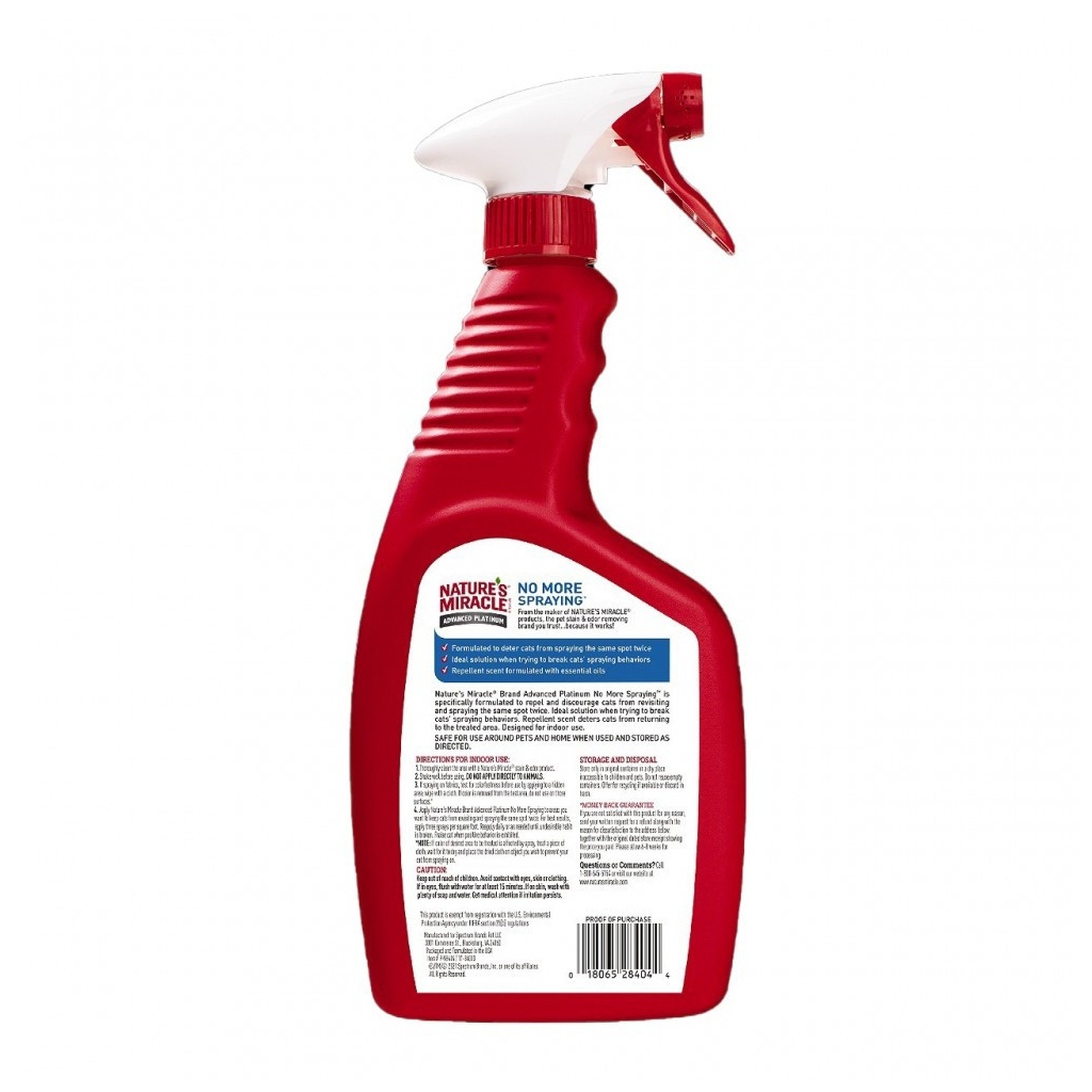 Спрей для тварин 8in1 Nature's Miracle для котів від повторних міток 709 мл (18065057815) Спрей для тварин 8in1 Nature's Miracle для котів від повторних міток 709 мл (18065057815)