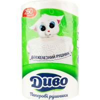 Paper towels Divo 2 layers 250 tears 1 roll (4820003838464)