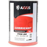 Трансмісійна олива AXXIS 75W-90 GL-4 / GL-5  10л (ax-1009)
