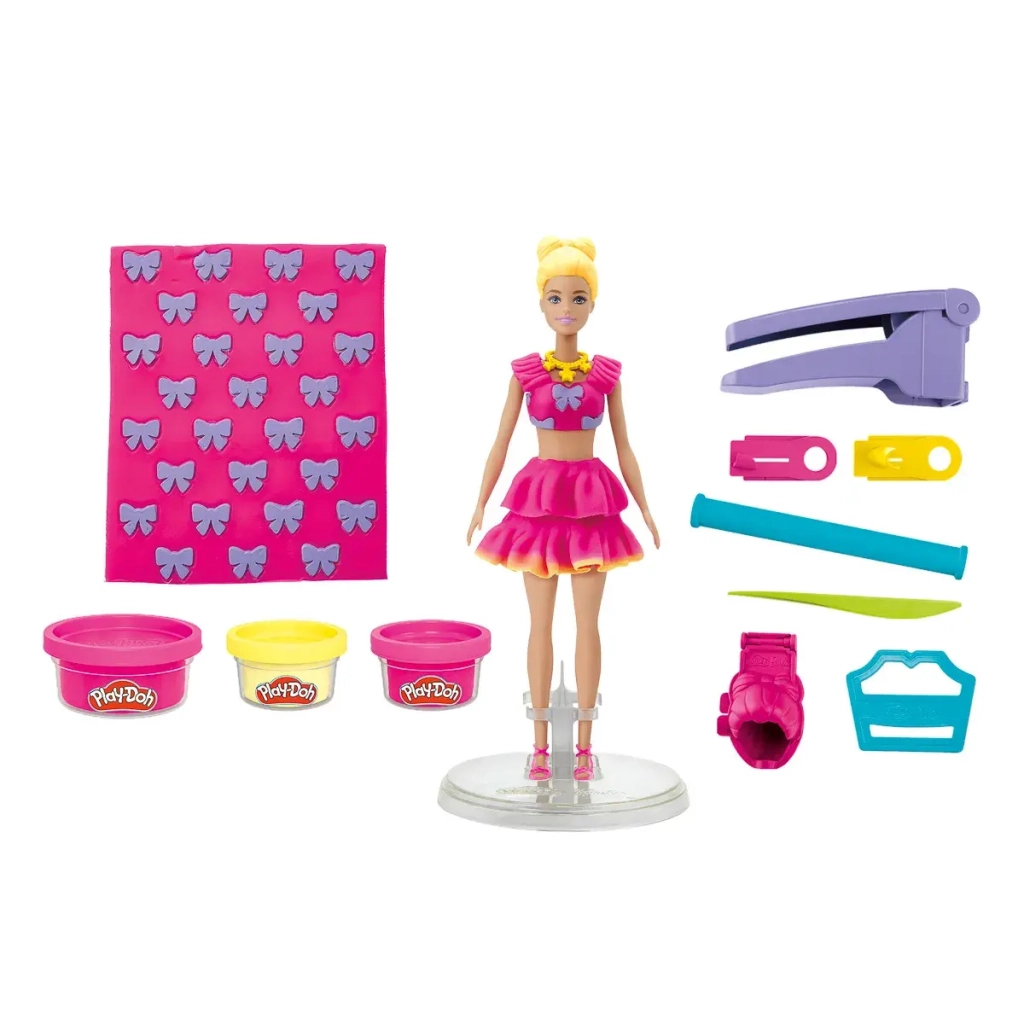 Набір для творчості Hasbro Play-Doh Barbie Рюші та банти. з масою для ліплення (G1361)