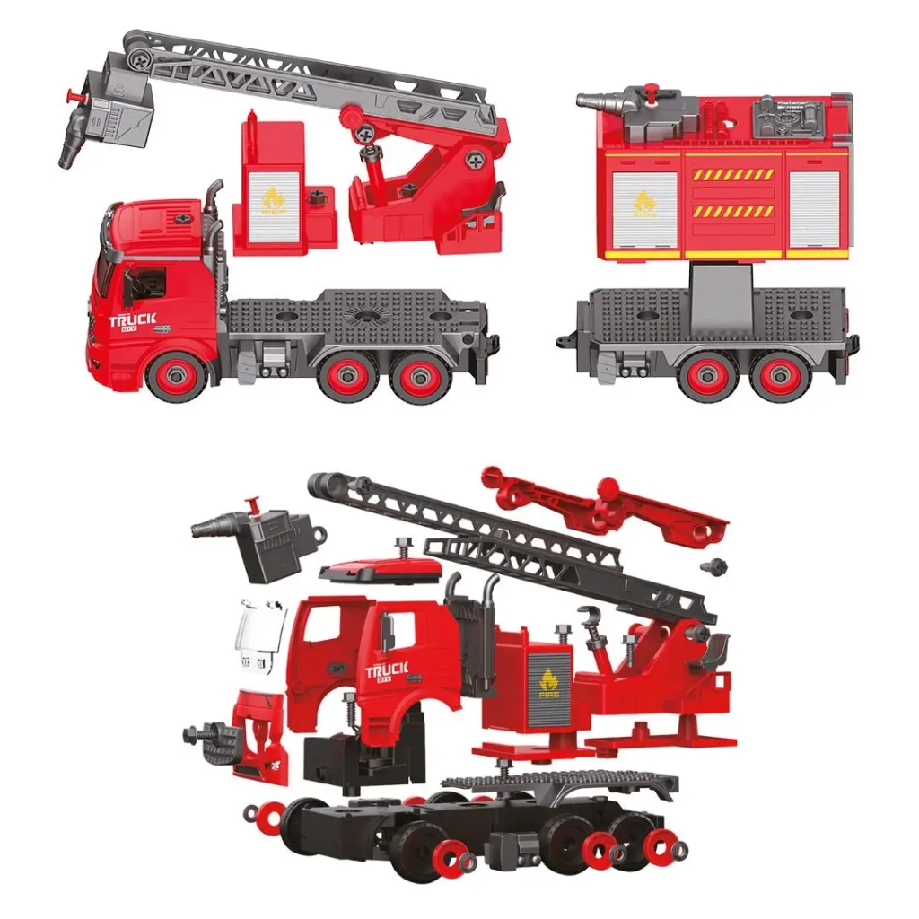 Конструктор Otamanko Автоконструктор 3-в-1 Пожежна служба Пожежна драбина (FY003A (red))