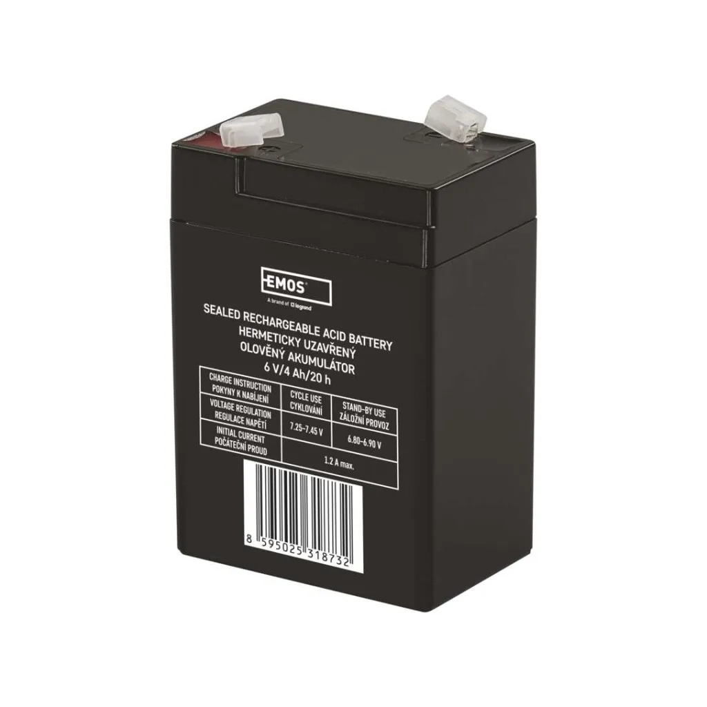 Батарея до ДБЖ EMOS B9641 AGM 6V 4Ah fast 4,7mm (B9641)