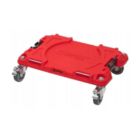 Cargo trolley QBRICK SYSTEM PRO Transport Platform, platform on wheels, 20", 520*340*160, Red (SKRQTPPROCZEPG003)