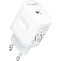 Зарядний пристрій BOROFONE BA99A USB-C PD20W white (6941991121357)