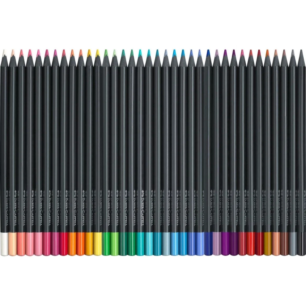 Олівці кольорові Faber-Castell Black Edition colour pencils 36 кольорів тригранні чорне дерево, 116436 (31215) Олівці кольорові Faber-Castell Black Edition colour pencils 36 кольорів тригранні чорне дерево, 116436 (31215)