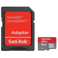 Карта пам'яті SanDisk 16Gb microSDHC Ultra UHS-I (SDSDQU-016G-U46A)