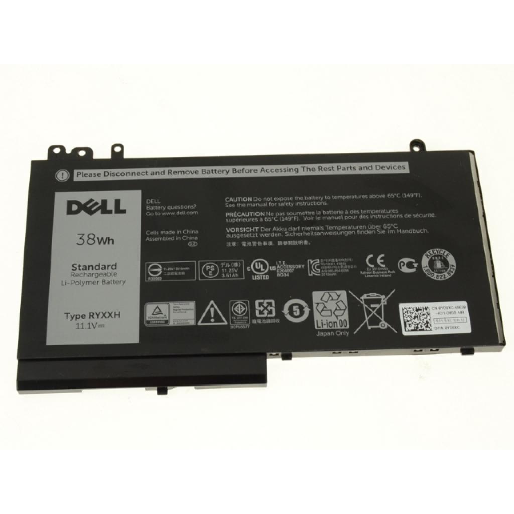 Акумулятор до ноутбука Dell Latitude E5250 RYXXH 38Wh 3cell 11.1V Li-ion (A47144)