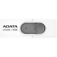 USB флеш накопичувач ADATA 8GB UV220 White/Gray USB 2.0 (AUV220-8G-RWHGY)