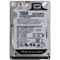 Жорсткий диск для ноутбука 2.5" 750GB WD (# WD7500BPKT-FR #)