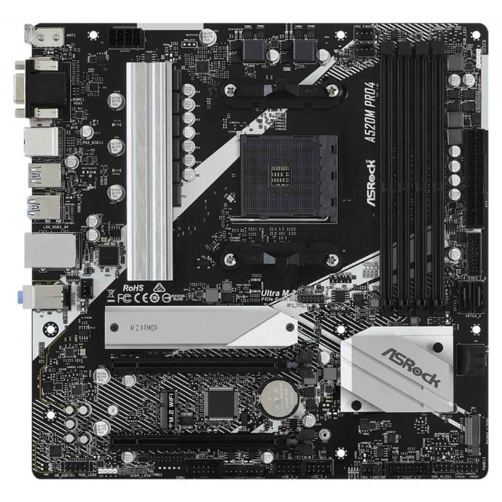 Материнська плата ASRock A520M PRO4 Материнська плата ASRock A520M PRO4