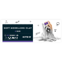 Пластилін Kite Dogs восковий 6 кольорів, 120 г (K22-081)