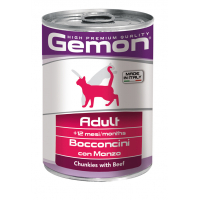 Консерви для котів Gemon Cat Wet Adult яловичина 415 г (8009470300704)