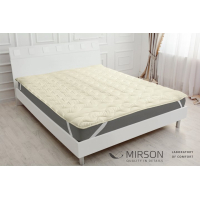 MirSon Eco Light mattress pad No. 1714 EcoSilk Air-line with elastic on the corners Pink 150x200 cm (2200002888707)
