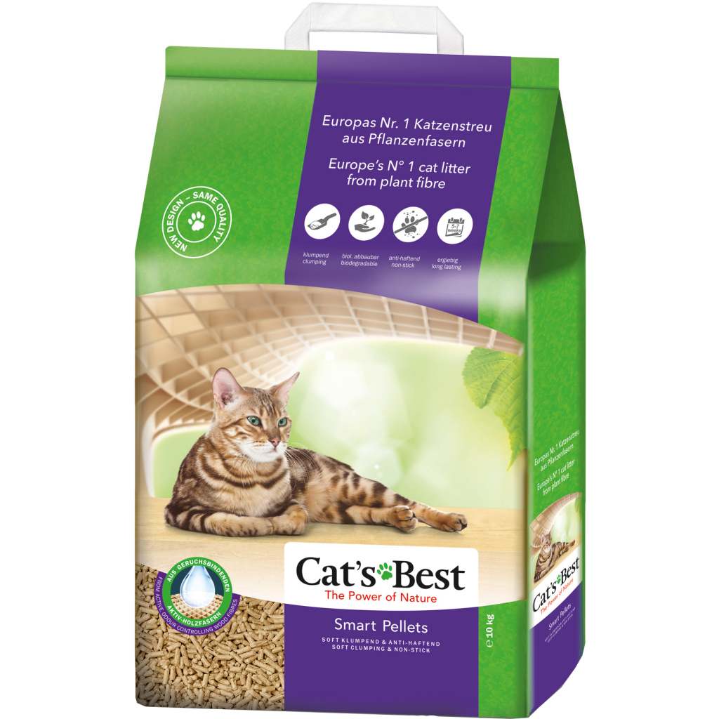 Наповнювач для туалету Cats Best Smart Pellets Деревний грудкувальний 10 кг (20 л) (4002973217429) Наповнювач для туалету Cats Best Smart Pellets Деревний грудкувальний 10 кг (20 л) (4002973217429)
