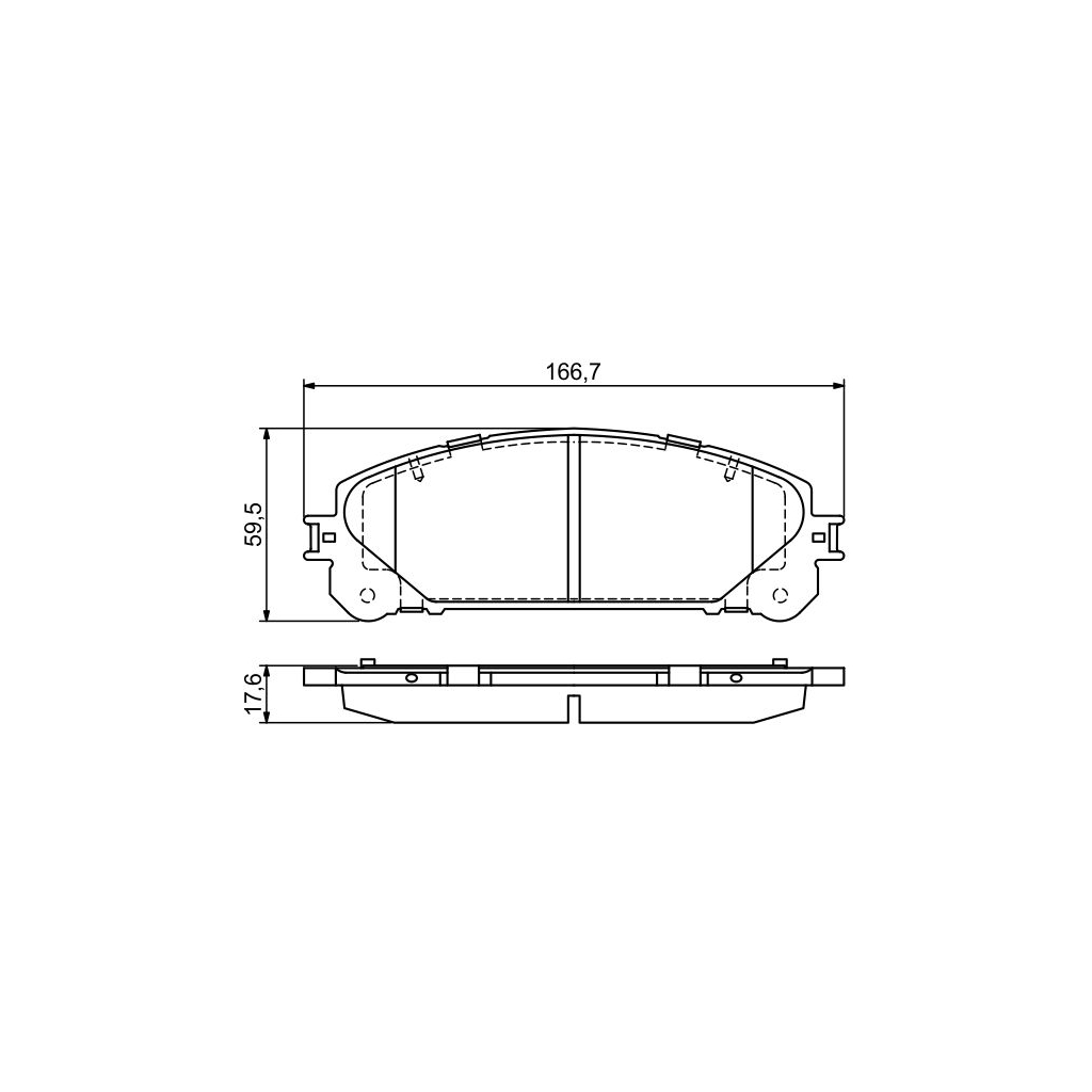 Гальмівні колодки Bosch 0 986 494 686 Гальмівні колодки Bosch 0 986 494 686