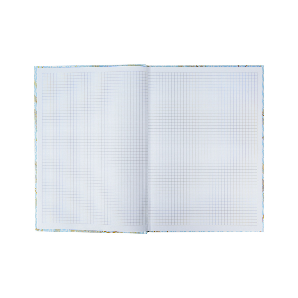 Канцелярська книга Axent Waves А4, 96 аркушів, клітинка, блакитна (8422-560-A)