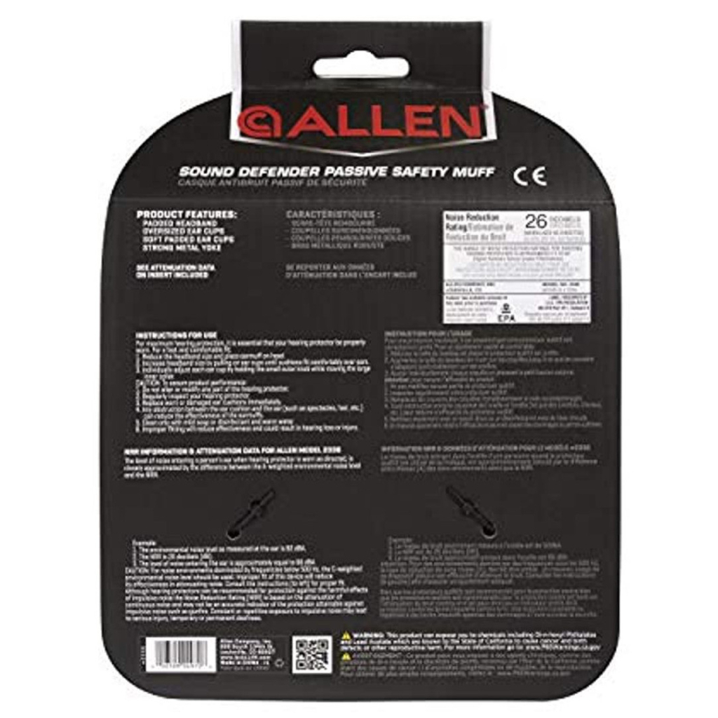 Тактичні навушники Allen Сomfort Passive Black/Grey (2336)