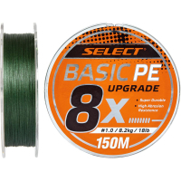 Cord Select Basic PE 8x 150m Dark Green 1.2/0.16mm 20lb/9.3kg (1870.31.35)