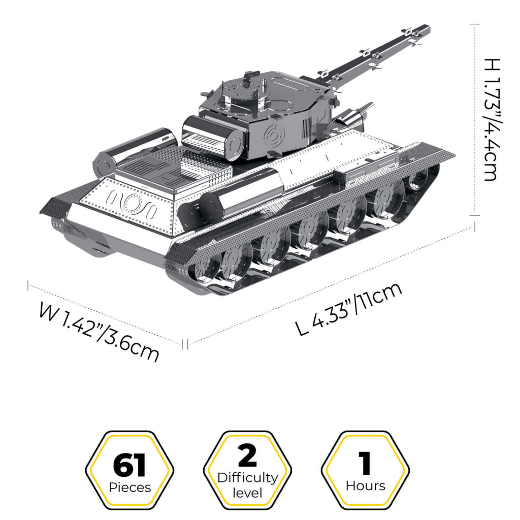 Конструктор Metal Time колекційна модель T-34/85 (MT071) Конструктор Metal Time колекційна модель T-34/85 (MT071)