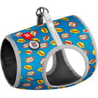 Harness for dogs WAUDOG Clothes with QR passport "WOW" S1 (2904)