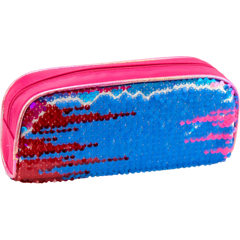 Пенал Cool For School з паєтками 1 відділення Рожевий (6571-pink) Пенал Cool For School з паєтками 1 відділення Рожевий (6571-pink)