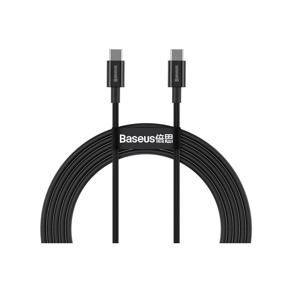 Дата кабель USB-C to USB-C 1.0m 5A Black Baseus (CATYS-B01)
