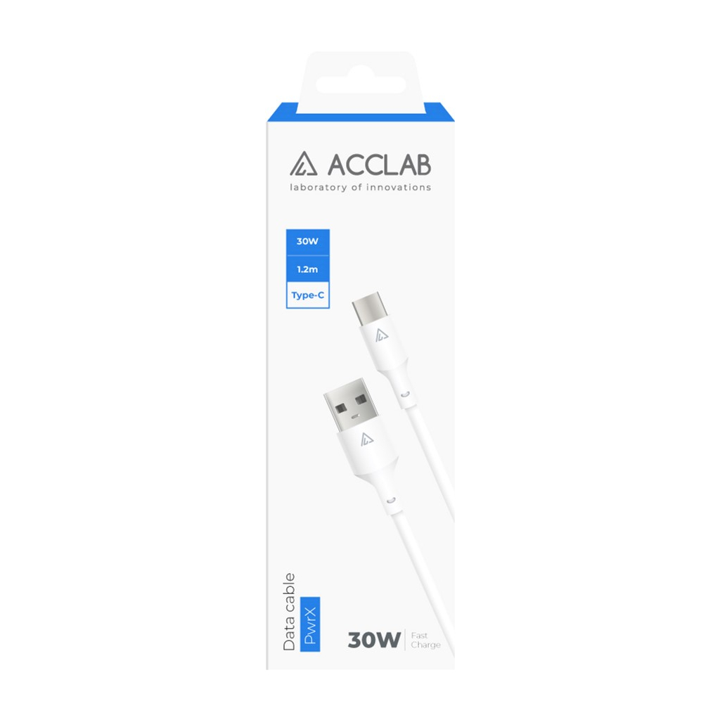 Дата кабель USB 2.0 AM to USB-C 1.2m 30W ACCLAB (1283126559532) Дата кабель USB 2.0 AM to USB-C 1.2m 30W ACCLAB (1283126559532)