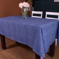 Tablecloth MirSon Mat No. 209 Blue Binding 130x130 cm (2200006738145)