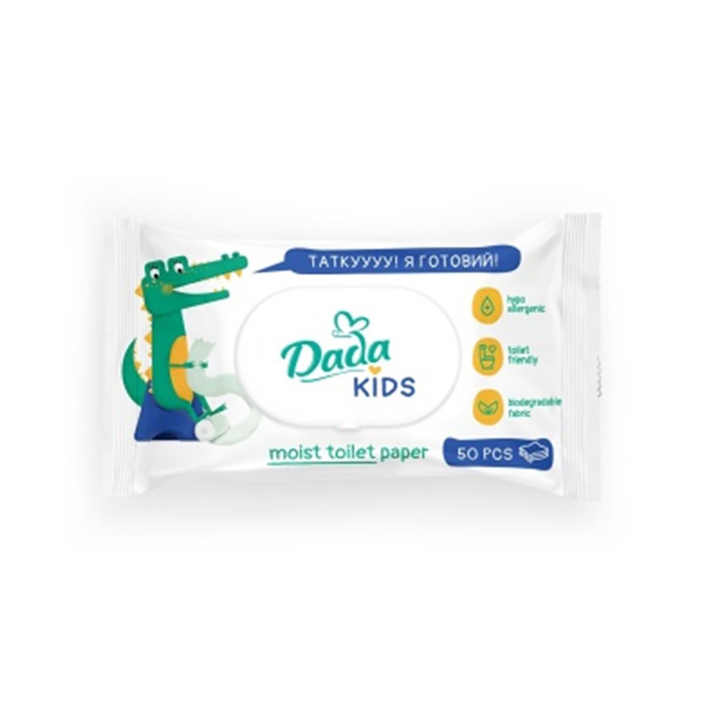 Туалетний папір Dada Дитячий вологий 50 шт. (4823071659726)