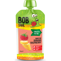Baby puree Bob Snail Banana-raspberry smoothie 120 g (1740815)