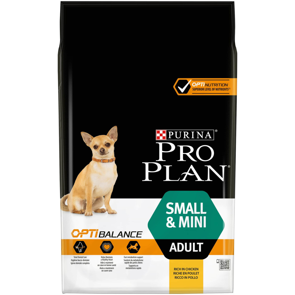 Сухий корм для собак Purina Pro Plan Dog Small&Mini Adult з куркою і рисом 7 кг (7613035123458)