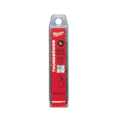 Свердло Milwaukee THUNDERWEB HSS-G DIN338, 3,2 x 65 мм, 10шт (4932352382)
