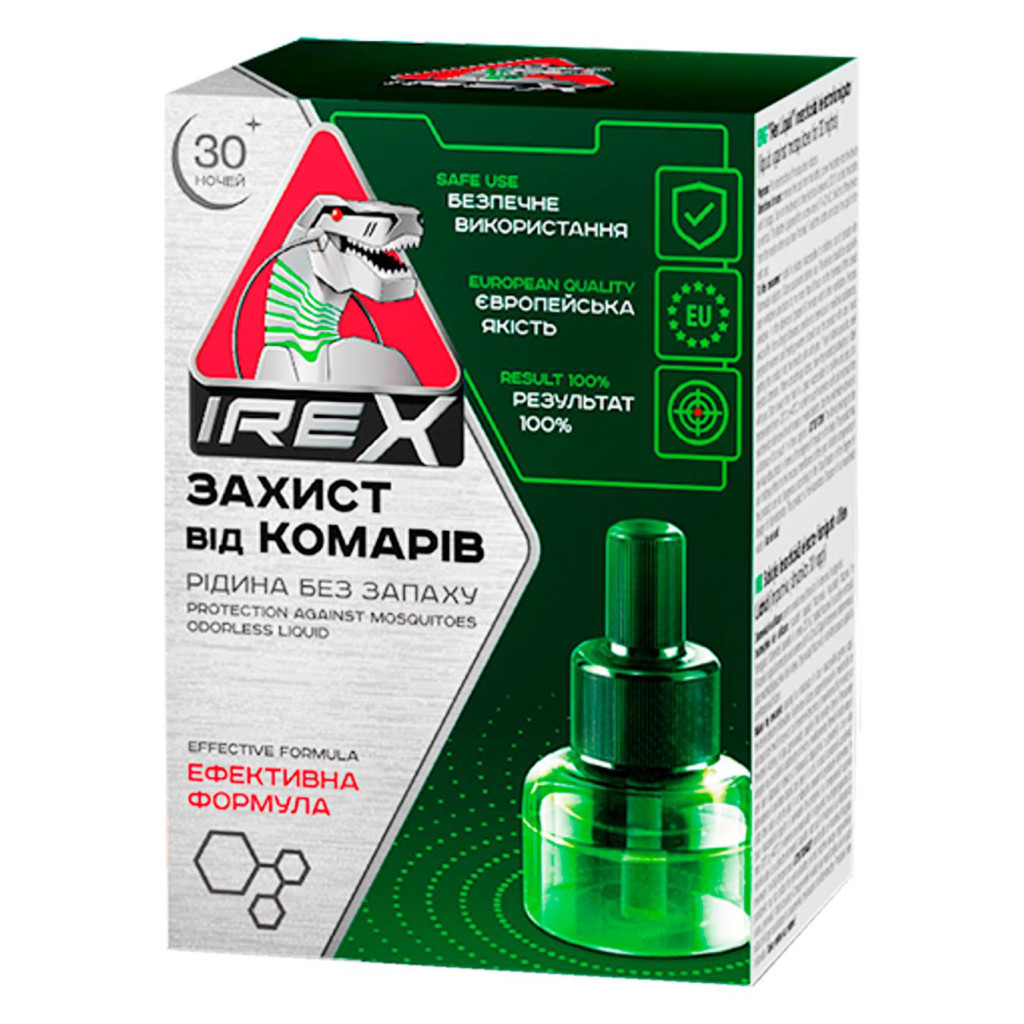 Рідина для фумігатора iRex Від комарів 30 ночей 20 мл (4820184441323)