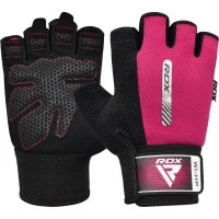Gloves for fitness RDX W1 Half Pink S (WGA-W1HP-S)