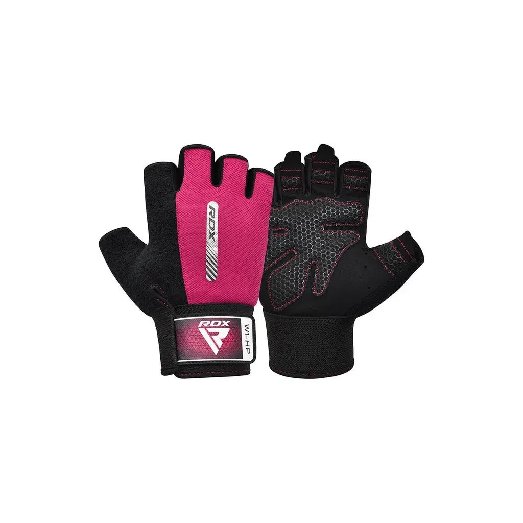 Рукавички для фітнесу RDX W1 Half Pink S (WGA-W1HP-S)