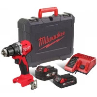 Шуруповерт Milwaukee ударний М18 BLPDRC-422С, 60Нм, 2Ah+4Ah, кейс (4933492825)