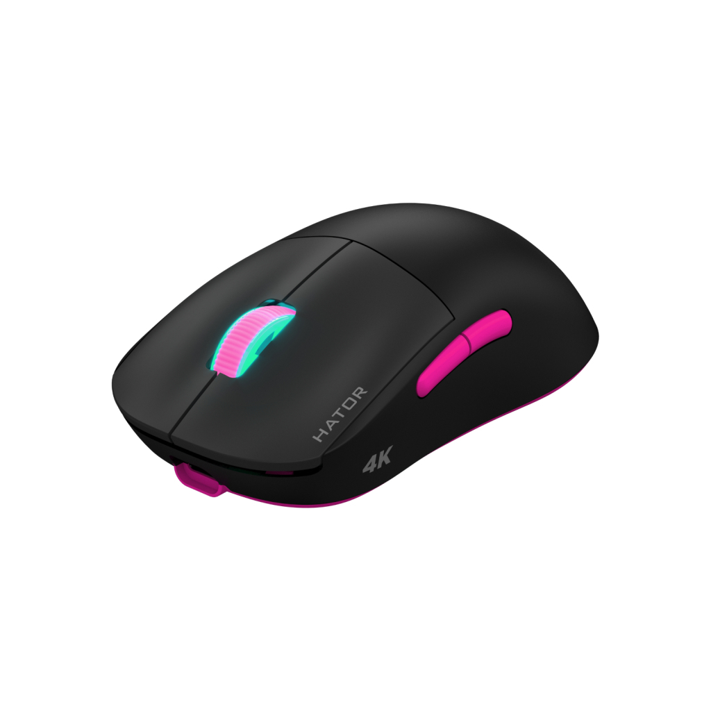 Мишка Hator Quasar 2 Ultra 4K Wireless/Bluetooth/USB Black/Pink (HTM570BP) Мишка Hator Quasar 2 Ultra 4K Wireless/Bluetooth/USB Black/Pink (HTM570BP)