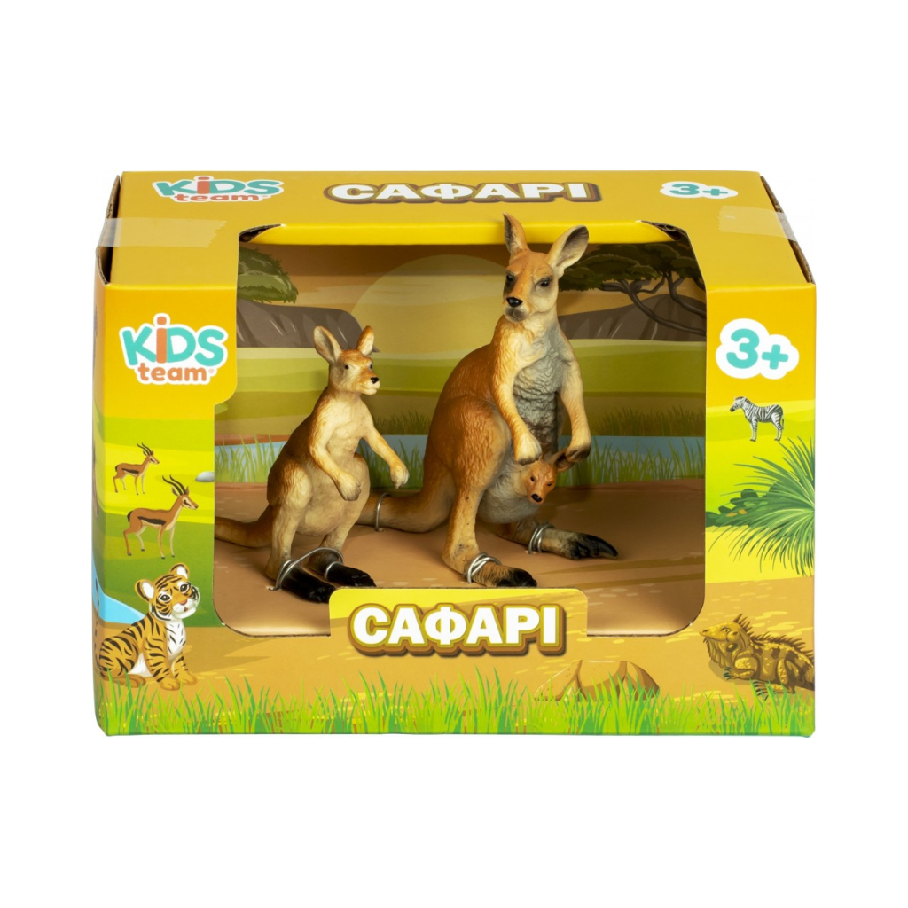 Фігурка Kids Team набір Кенгуру c малюком і з кенгурятком (Q9899-A38_3)