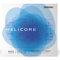 Double bass strings D'Addario Helicore Orchestral Bass String Set 3/4 Scale Medium Tension (H610 3/4M)