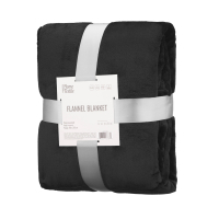ARDESTO Flannel plaid 160x200cm, 100% polyester, black (ART0215SB)