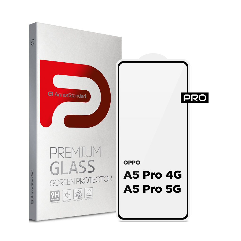 Скло захисне Armorstandart Pro OPPO A5 Pro 4G / A5 Pro 5G Black (ARM85390)