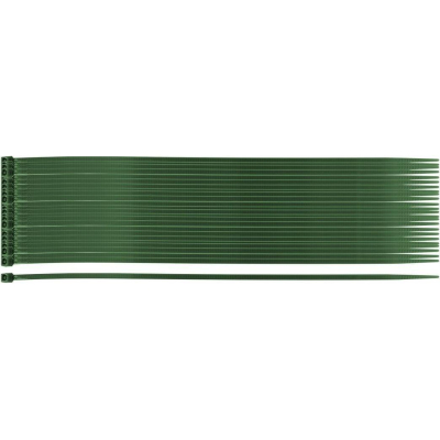 Стяжка Neo Tools 50шт, пластик, 2.5х200мм, зелена (15-977)