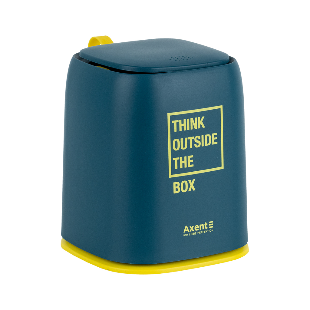 Кошик для паперів Axent Настільний контейнер для сміття, прямокутний, синій індіго (2133-47-A)