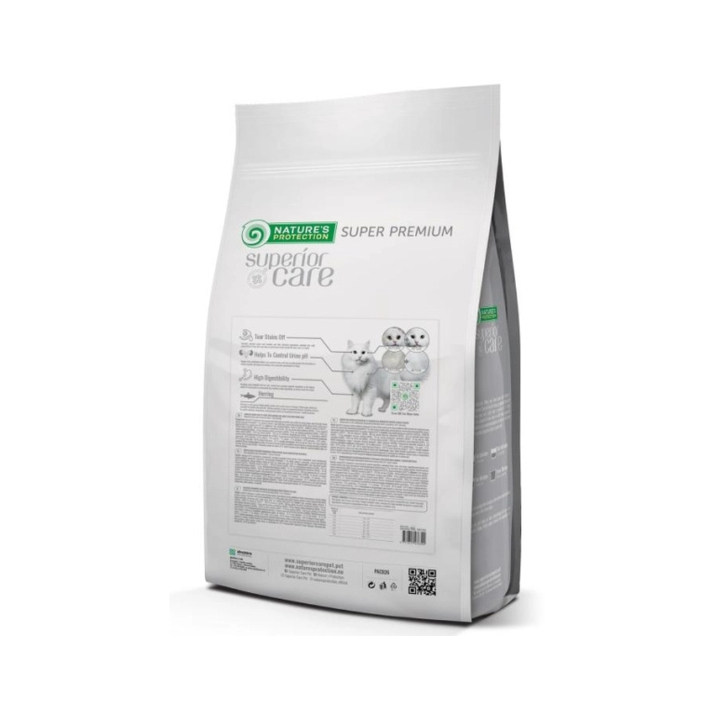Сухий корм для кішок Nature's Protection Superior Care White Cats Grain Free Herring 1.5 кг (NPSC47630)